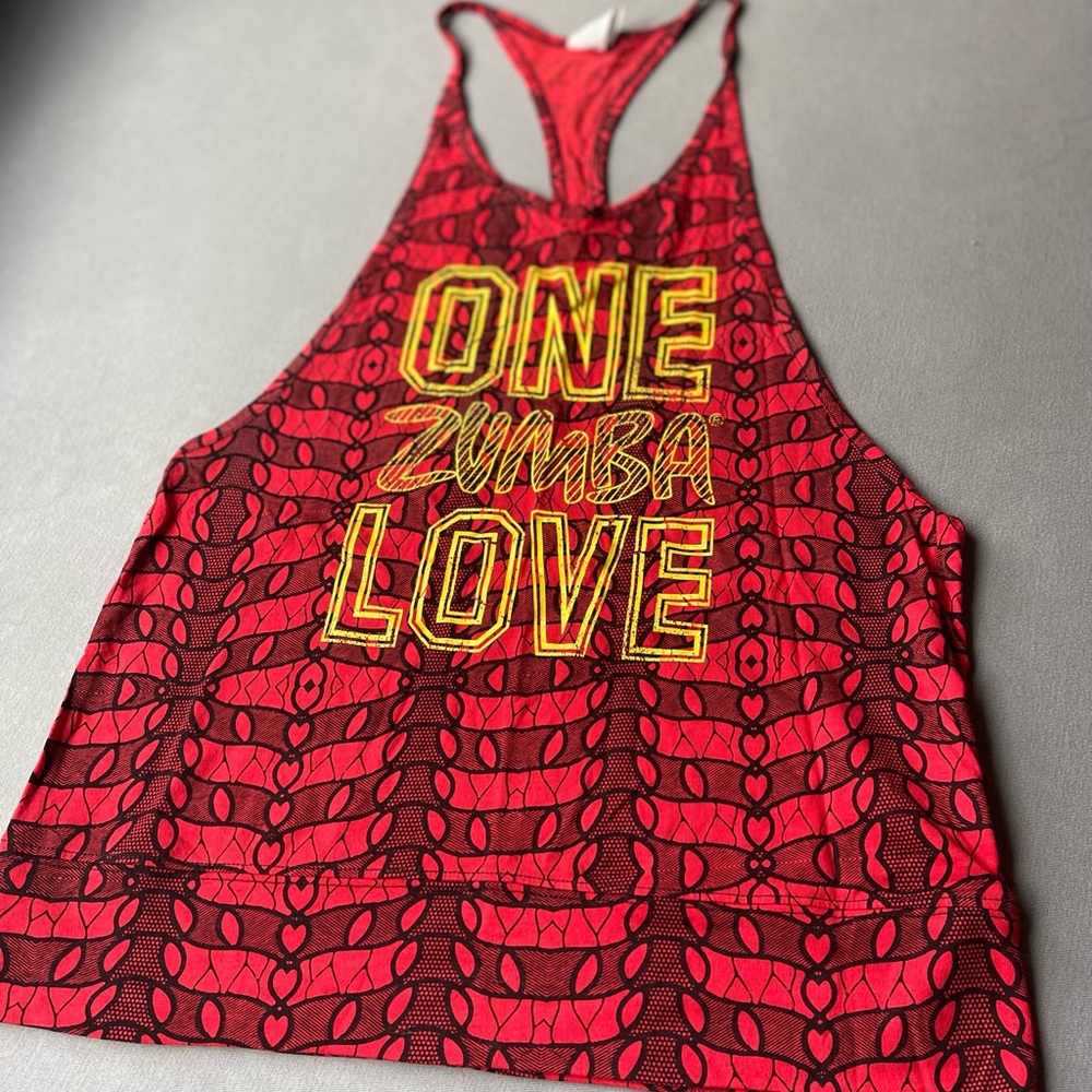 Red and Black Zumba Tank Top